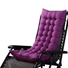 1 pieza Cojín reclinable acolchado y grueso, cojín grueso para silla mecedora de doble cara, cojín para silla plegable para descanso, cubierta superior fija, relleno esponjoso de algodón de perla de alta calidad para silla reclinable de gravedad cero