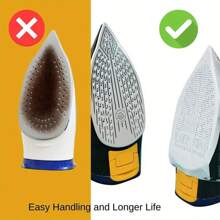 1 Set Premium PE Eisen Schuhüberzug Hitzebeständiger Bügeleisen Schutz + Bügeltuchauflage, passend für alle Bügeleisen, langanhaltend Thermoschutz für Zuhause, Wohnung & Reinigungen, verhindert Brandflecken & verlängert die Lebensdauer des Bügeleisens, Wäscheaccessoires | Federbefestigung | Superglattes Oberflächenfinish