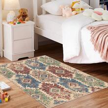 Moroccan Style Machine Washable Carpet For Living Room, Non-Slip Bedroom Rug, Corridor Mat, Vintage Patterned Carpet For Kitchen, Dining Room, Office - Morocco - View 21