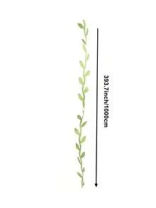 1pc Artificial Fabric Green Leaf Ribbon For Wedding Party Celebration, DIY Wreath Decorative Ribbon, Handmade Decoration Material, Artificial Green Vine Ribbon For Weaving Wreath, Fabric Willow Leaf DIY Wreath Supplies, Green Vine Decor,Fake Plants - Multicolor - View 13