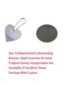 Mặt dây chuyền hình trái tim đính kim sa phản quang, dùng trang trí ba lô học sinh tiểu học, người lớn, phụ kiện trang trí khóa kéo vòng cổ chó, mặt dây chuyền túi xách và mặt dây chuyền chìa khóa giúp bạn an toàn vào ban đêm, mặt dây chuyền ba lô, phụ kiện trang trí hệ thống treo xe đạp, phụ kiện thời trang nam, thích hợp cho chạy bộ ban đêm, du lịch và chỉ huy. - Nhiều màu - Xem 12