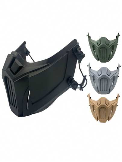 Tactical Half Face Mask Outdoor Hunting Paintball Protective Helmet Mask Cs Wargame Shooting Protection Mask