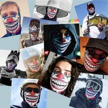 Skull Joker Clown Neck Gaiter Face Mask Bandanas Tube Breathable Face Mask Scarf - AC-133 - View 2
