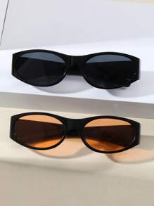 2pcs Vintage Oval Fashion Multi-Function Glasses