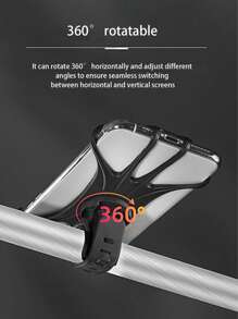 1pc Multifunction Rotatable Silicone Bicycle Phone Holder, Motorcycle Electric Bike Navigation Bracket For Riding, Multi Colors