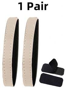 1Pair Elastic High Heel Straps - No-Slip Adjustable Ankle Bands With Hook & Loop Closure, Invisible Shoe Accessories For Women's Pumps & Dress Shoes (Black/Red/Beige, One Size Fits Most) - Multicolor - View 12