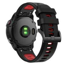 26mm Watch Band Compatible With Garmin Fenix 7X/ Fenix 6X/ Fenix 5X/ Fenix 8 51mm/ Tactix Delta,Soft Silicone Replacement Quickfit Bands For Fenix 3/3 HR,Fenix 5X Plus/6X Pro/Descent MK1/Enduro