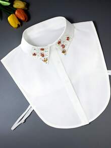 1pc Handmade Beaded Versatile False Collar, Decoration For Sweaters, Sweatshirts, Work Shirts, Spring And Autumn - Multicolor - View 14