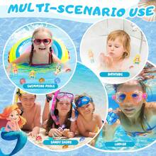 4pcs Mermaid Swimming Pool Diving Set With Glow In The Dark, Kids Swimming Pool Diving Toys, Kids Swimming Practice Diving Toys, Swimming Pool Mermaid Toys Underwater Diving Games, Diving Pool Toys, Bath Tub Toys, Floating Swimming Pool Toys, Mermaid Princess Swim Toys, Suitable For Children, Boys, Girls, Teenagers, Summer Beach Water Games, Children's Birthday Party Gifts (Random Color)