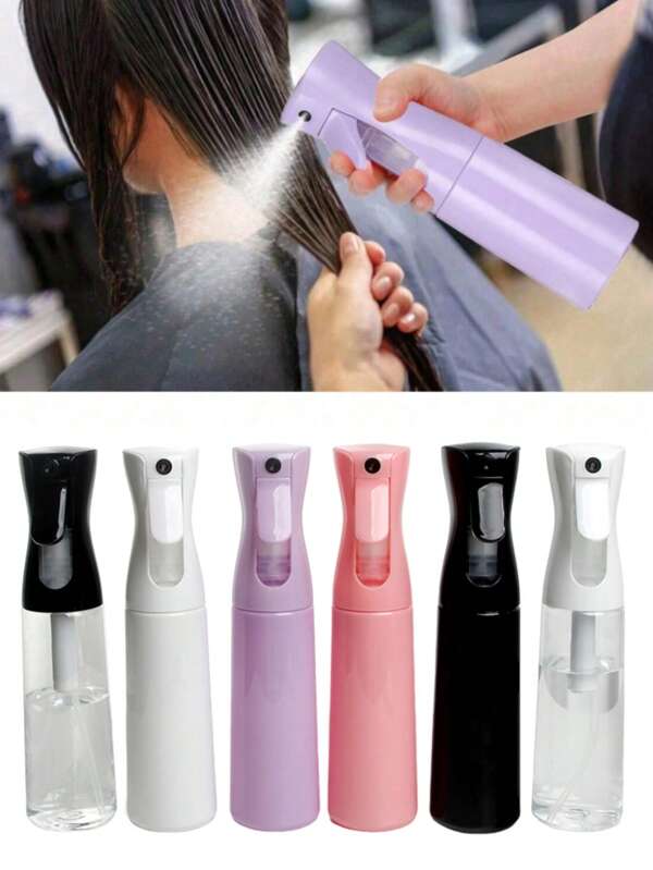 Portable Refillable Continuous Mist Spray Bottle, 200ml/300ml/500ml, High Pressure Fine Mist Sprayer For Makeup, Hair, Home, Salon, Garden, Beauty, Plants, Skin Care, Cleaning, Body Care,Back To School,Travel Holiday Essentials,Hair Accessories For Women