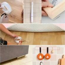 1 miếng băng keo nano hai mặt siêu dính, trong suốt, có thể giặt bằng nước và tái sử dụng, lý tưởng cho áp phích, ảnh, trang trí nhà cửa và văn phòng, dễ dàng tháo ra mà không để lại dấu vết Trang trí phòng Trang trí nhà bếp Trang trí phòng tắm Trang trí nhà bếp Phòng tắm Nhãn dán Nhãn dán - Trong sáng - Xem 5