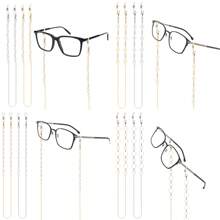 2 Packs Beaded Glasses/Mask Holder Chains - Adjustable Anti-Loss Retainer String For Reading Glasses, Sunglasses & Face Masks (Unisex)