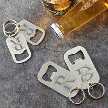 50 abridores de garrafas personalizáveis, abridores de garrafas de cerveja de aço inoxidável personalizados, texto personalizado, presentes ideais para ele, aniversário, casamento, padrinhos, pai, itens essenciais para casamento