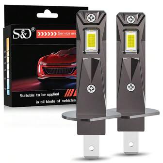 S&D 20000LM H1 LED Headlight Bulb Mini 60W Auto Fog Lamp 6000K Headlamp Wireless For Car Head Lamp 12V Light Bulb
