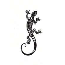 1/2 Stück Metall Gecko Wanddekoration, modernes Reptilien Design robuste Eisen Wandskulptur für Innen/Außen, Zuhause, Garten, Terrasse, Gartendekoration, Gartenausstattung