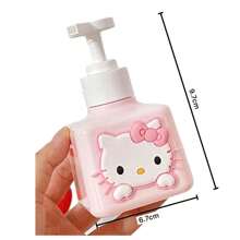 Sanrio 1 Stück Katzen Spender Flasche, süße hochwertige nachfüllbare Flasche als Seifenspender, Lotionsspender, Handdesinfektionsspender für den Hausgebrauch, Schulanfang