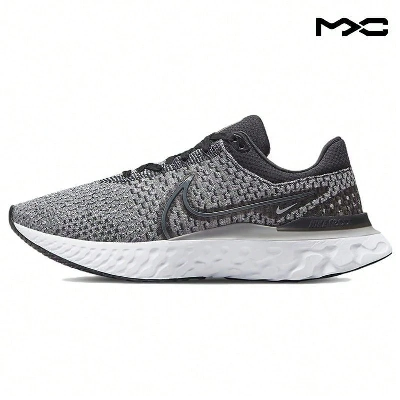 React Infinity Run Flyknit 3 'Black Grey Fog' White Dark--Grey Sneakers Men DH5392-006 - Multicolor - View 1