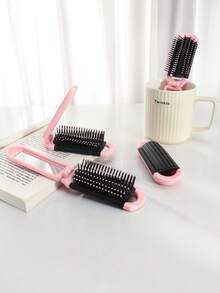 1 件带蝴蝶结设计的可折叠梳子，内置镜子口袋发刷，迷你便携式旅行，男女通用，返校，旅行度假必需品，女士发饰，刷子，发刷，边缘刷，刷头发，发梳，梳头发，顺发刷，球刷，迷你发刷，发刷套装，木梳，发刷，发刷，发梳，理发，美发工具，美发产品，发饰，光滑后刷，护发，发梳，理发配件，梳头发，卷发刷，旅行，美发用品，顺发刷，球刷，迷你发刷，发饰，卷发产品，美发设备，配件，圣诞节，理发配件，发饰，美发，木梳，发刷，刷子，梳子，光滑后刷，发刷，边缘刷，刷头发，发梳，发刷套装、梳子、迷你发刷、顺发刷、发刷、头发、配件、美发产品、美发工具、美发用品、护发、卷发刷、理发器、理发配件、美发设备