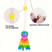 1件/彩色可爱章鱼形猫咪毛绒玩具，宠物玩具，猫咪逗趣玩具，猫咪玩具，毛绒猫咪玩具悬挂猫咪玩具可爱章鱼，猫咪玩具，猫咪必需品，宠物自娱猫薄荷玩具，注意：所有颜色均为彩色。主打彩色为主要款式。所有款式均为颜色布局，颜色分布略有不同，例如紫色为紫色款式。 - 彩色 - 查看 9