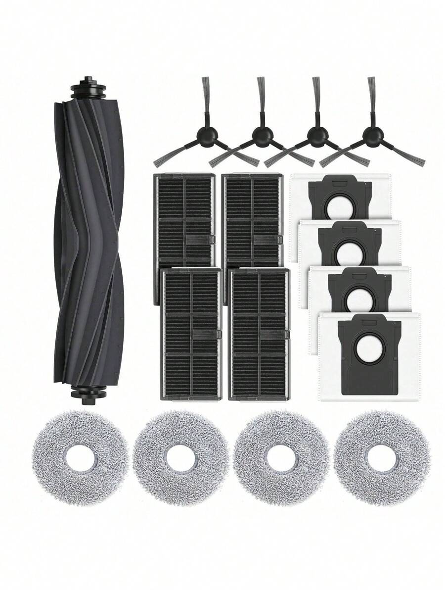 Accessories For Dreame L10s Pro Ultra Heat / L10s Ultra Gen 2 Replacement Parts For Mova E30 Ultra / X30 Ultra Robot Vacuum Cleaner Replacement Parts Dust Bags, Filters, Main Brush, Mop Pads, Side Brush