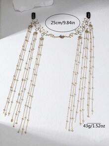 1pc Exotic Exquisite Headpiece Headchain Brow Pendant, Fashion Accessory Halloween - Multicolor - View 4