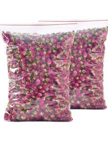 1pc 30g Natural Pingyin Rose Bud, botões de flores de plantas secas inteiras - Adequado para festivais, festas de aniversário, decoração de casa, sachê/enchimento de bolsa de fragrância