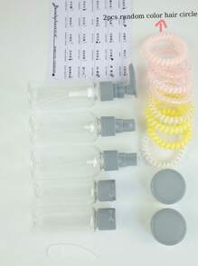 12pcs/10pcs/7pcs Travel Bottle Set, Used For Toiletries, Leak Proof Refillable Container, Essential Travel Accessory, Back To School Season