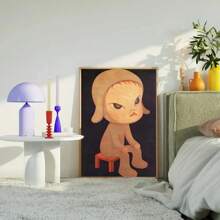 1 pieza Póster clásico vintage de las muñecas sonámbulas de Yoshitomo Nara, impresión artística para decoración de habitación, con opción de marco