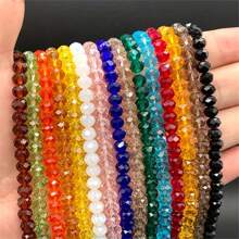 10 Strands Natural Crystal Beads For Jewelry Making, Various Colors, Austrian Mosaic Glass Beads, DIY Bracelet Accessories, Sizes: 3/4/6/8/10mm