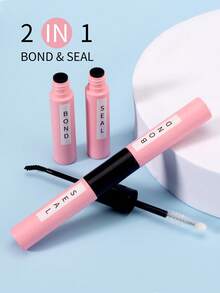 1pc Eyelash Bonding And Sealing Waterproof Cluster Eyelash Glue 6ml, For Eyelash Extension Long Lasting 72 Hours Strong Fixation Personal Eyelash Glue, Suitable For Self-Use At Home Black Cluster Eyelash Glue + Transparent Eyelash Seal 2 In 1 Home Eyelash Cluster DIY Eyelash Kit - Black - View 9