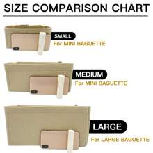 Baguette Multi-Pocket Filztuch Organizer Einsatz Tasche Damen Reißverschluss-Kosmetiktasche Reise Make-up Beutel Leichtgewicht tragbar Innentasche Geldbörse Aufbewahrung Schulmaterial