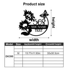 1 pieza Placa de metal personalizada con diseño de rama de árbol y pájaros con flores - Señal de dirección personalizada, número de casa, señal de dirección de jardín exterior, nombre de calle, apellido, decoración de patio - Regalo de registro, regalo para entusiastas del jardín, regalo para papá, regalo para mamá - Adornos, decoración del hogar, decoración de pared, decoración de habitación, decoración de sala de estar, decoración de dormitorio, decoración de baño, decoración de cocina, decoración de la casa, regalos personalizados, impresión gráfica - Multicolor - Ver 45
