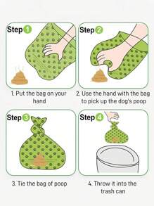 300pcs/20Rolls Dog Poop Bags, Leak Proof Pet Waste Bag For Dog Outdoor Walking