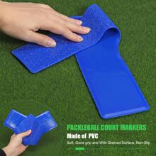 Court Line Marker Set, Pickleball Court Marking Kit Pickleball Lines Throw Down Markers For Outdoor Court PVC Plastic Line Markers, Blue