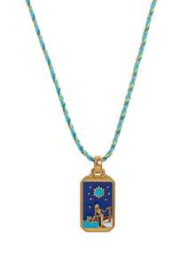 1 Pc Summer Fashionable Women's Necklace, Made Of Stainless Steel Material With Diamonds, Devil's Eye, Sun, Moon And Other Styles. Electroplated 18K Gold, Waterproof And Sweat Resistant, Suitable For Vacation And Play, Suitable For Summer Beach Vacations, Outdoor Activities, Holiday Outings And Holiday Gifts, Women's Gifts, Women's Jewelry - Multicolor - View 12