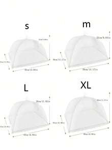 1 件大尺寸可折叠食物罩 - 防虫防蝇透气网眼，可重复使用且易于清洁 - 非常适合厨房、户外露营、野餐、烧烤、派对、盛宴 - 保持食物新鲜并受到保护 - 彩色 - 查看 14
