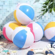 10pcs 4-Color PVC Inflatable Beach Balls, Suitable For Summer Beach, Swimming Pool Party Supplies, Gifts, Festival Birthday Home Decoration, Fun Floating Inflatable Balls