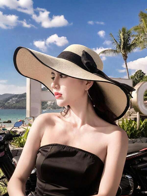 1 pezzo Cappello da sole estivo a tesa larga, cappello pieghevole e versatile per la protezione dal sole per sport e attività all aperto