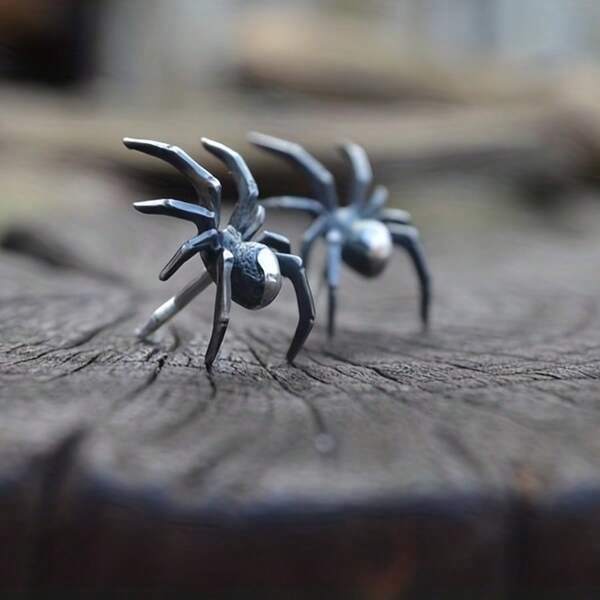 Fashionable Creative Spider Design Women's Personalized Earrings, Everyday Jewelry, Holiday & Commemorative Gift