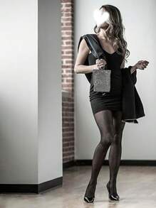 2 Pairs/4 Pairs Women's Black Sheer Pantyhose, 20D Smoothing Control Top Tights, Dress Socks