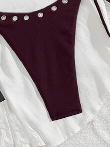 女士新款欧美风两件套比基尼套装