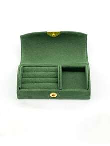 1pc Custom Jewelry Storage Box, Long Velvet Jewelry Box Jewelry Box Organizer Jewelry Packaging Box Back To School - Multicolor - View 5