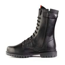 Botas De Trabajo Rudo Altas Tácticas Policiales Agujetas - Negro - Ver 6