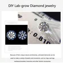 10pcs Laboratory-Created Diamond,Round 0.003ct-0.008ct/0.8mm-1.25mm Loose Gemstones,D-E Color, VS-VVS Clarity,Artificial Diamond, Suitable For DIY Jewelry Making, Rings, Earrings, Necklaces/Pendants Making.