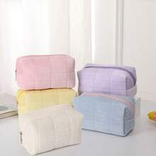 1PC Makeup Pouch Large Capacity Zipper Handbag Beauty Bag Cosmetic Storage Bagtravel Essentials For Vacation Summer Holiday Back To School School Stuff Bag For School Travel Bag For Women Makeup Bag For Travel - Multicolor - View 3