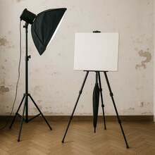 Well Home Caballete plegable de metal con bolsa de transporte Altura máxima 162 cm. Envió gratis 24/72h.