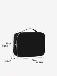 1pc Digital Storage Bag Camera Data Cable Usb Data Pack Large Capacity Password Lock Anti-Theft Travel Bag, Travel Portable Portable Lightweight Travel Supplies, Three Colors Optional, Meet Storage Needs, Hook And Loop Partitions Free Separation Flexible Combination Reasonable Use Of Internal Space, Suitable For Daily Use