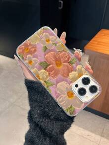 Painted Oil Painting Flower Straight Edge Phone Case Full Protection TPU Shockproof Phone Case Compatible With IPhone 16 15 14 13 12 11 Pro Max, Creative And Personalized Phone Case TPU Shockproof Full Coverage Phone Case Compatible With Apple Models 6/7/8/X/XS/XR/XS Max/11/12/13/14/15/16 Pro Max.1pc Printed Pattern Transparent Phone Case Compatible With IPhone 16/11/12/13/14/15/15 Pro/15 Plus/15 Plus/15 Soft Silicone Phone Case