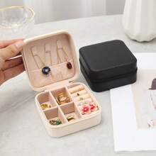 Travel Jewelry Case Small Jewelry Box Jewelry Organizer Storage Case Portable PU Leather Mini Jewelry Travel Case For Girls