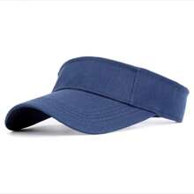 1 pezzo Visiera da baseball con parte superiore aperta, unisex, per protezione solare e sport all'aperto